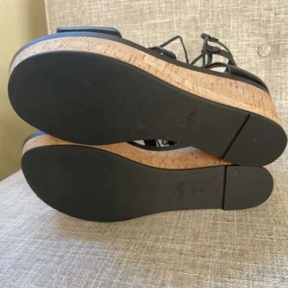 Coach "Barkley" lace up wedge sandal - Picture 5 of 7